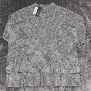 Ambiance Apparel High-Low Knitted Sweater